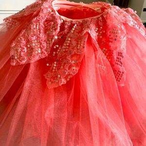 Girls tutu, coral color